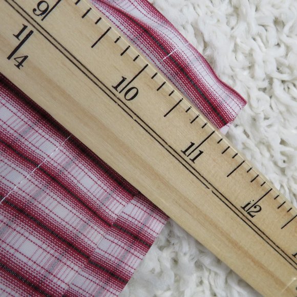 Perry Ellis* Men's Short Sleeve Button Down Curved Hem Sueded Plaid Shirt~ Large - Picture 10 of 12